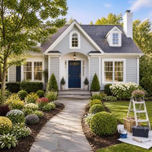 Beautifully maintained home with updated curb appeal illustrating high ROI renovations before selling a home.